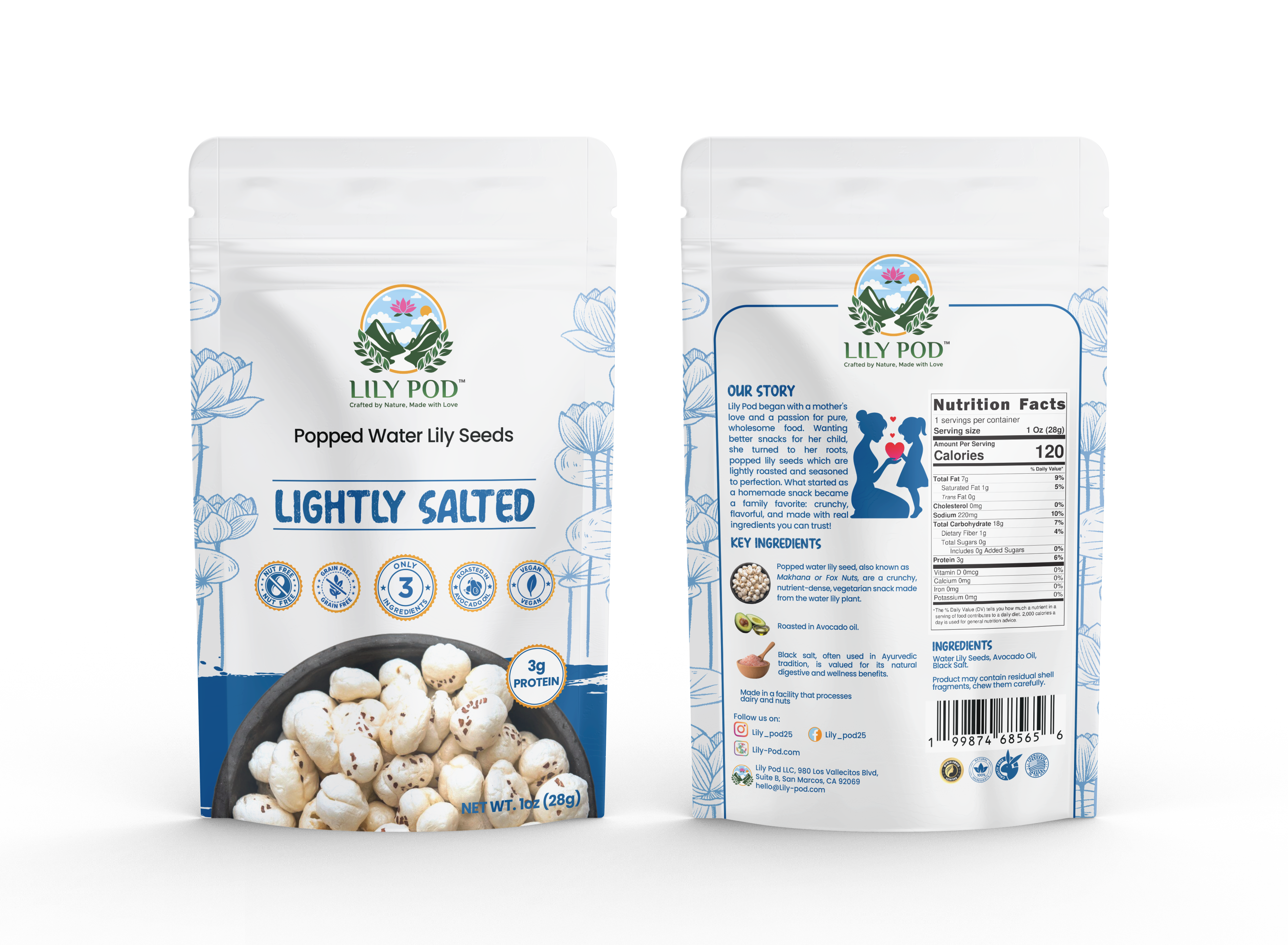 Lightly Salted - Popped Water Lily Seeds