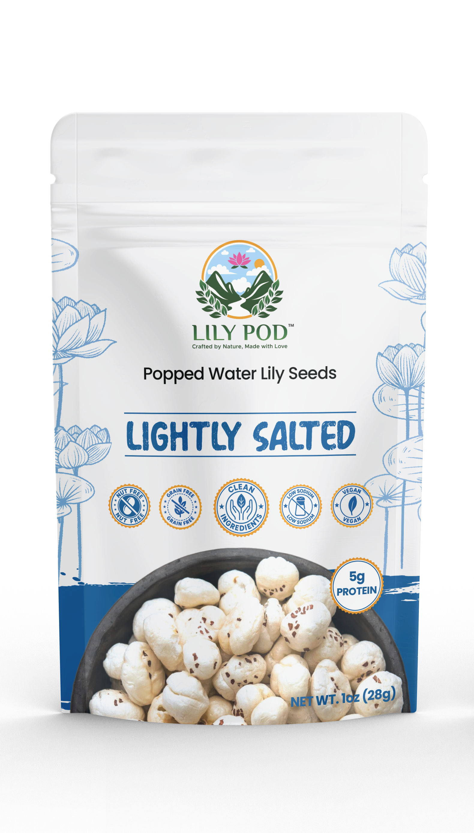 Lightly Salted Popped Water Lily Seeds