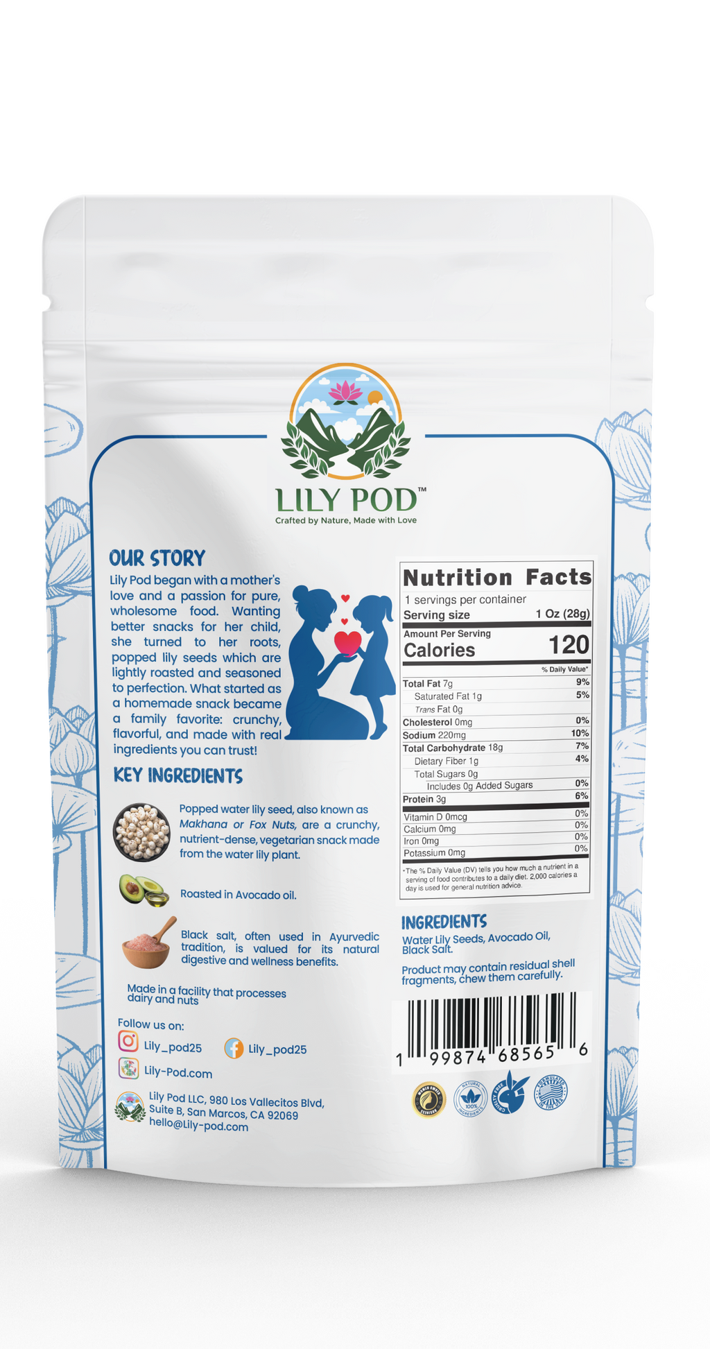 Lightly Salted - Popped Water Lily Seeds
