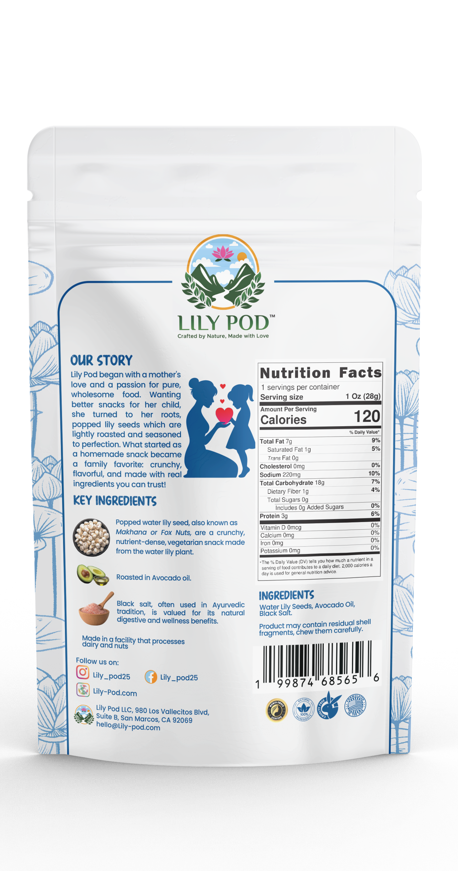 Lightly Salted - Popped Water Lily Seeds