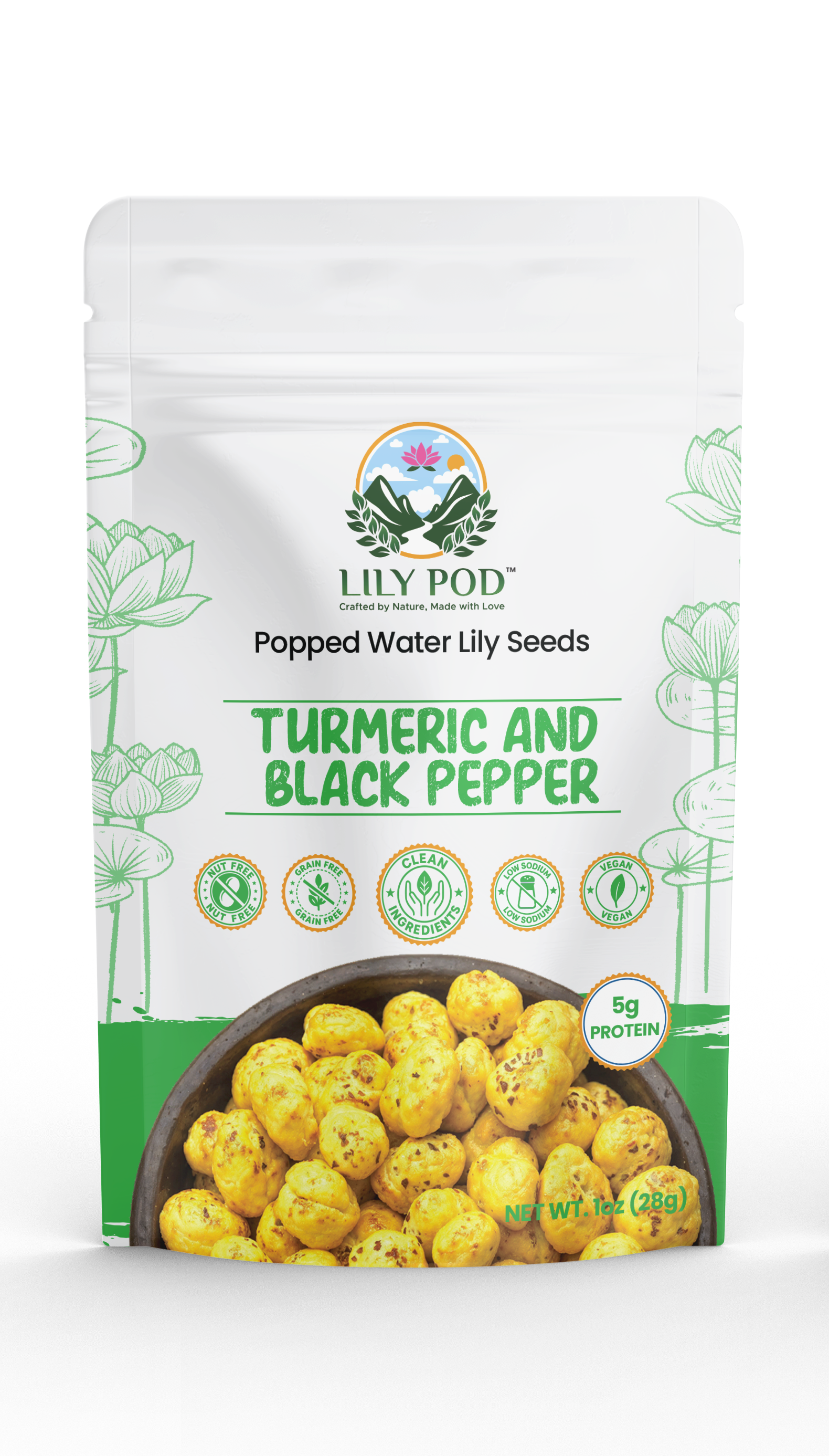Turmeric And Black Pepper Popped Water Lily Seeds